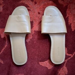Madewell Tan Slide Sandals